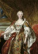 Charles Amedee Philippe Van Loo Official portrait of Queen Isabel de Farnesio oil on canvas